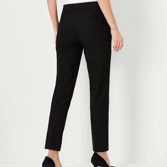 Ann Taylor The Petite Ankle Pant in Seasonless Stretch Core Black 0P New - Picture 3 of 7